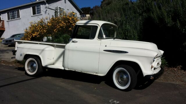 1957 White Chevrolet 3200 Restomod