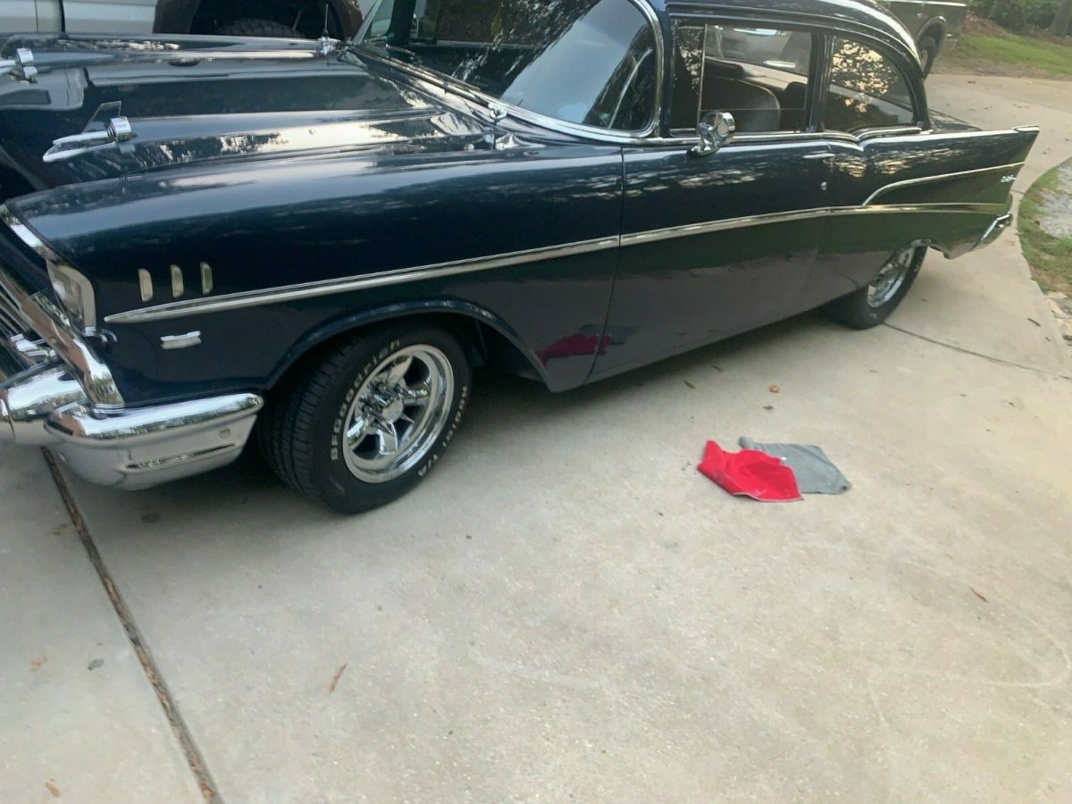 1957 Blue Chevrolet Bel Air/150/210 Coupe