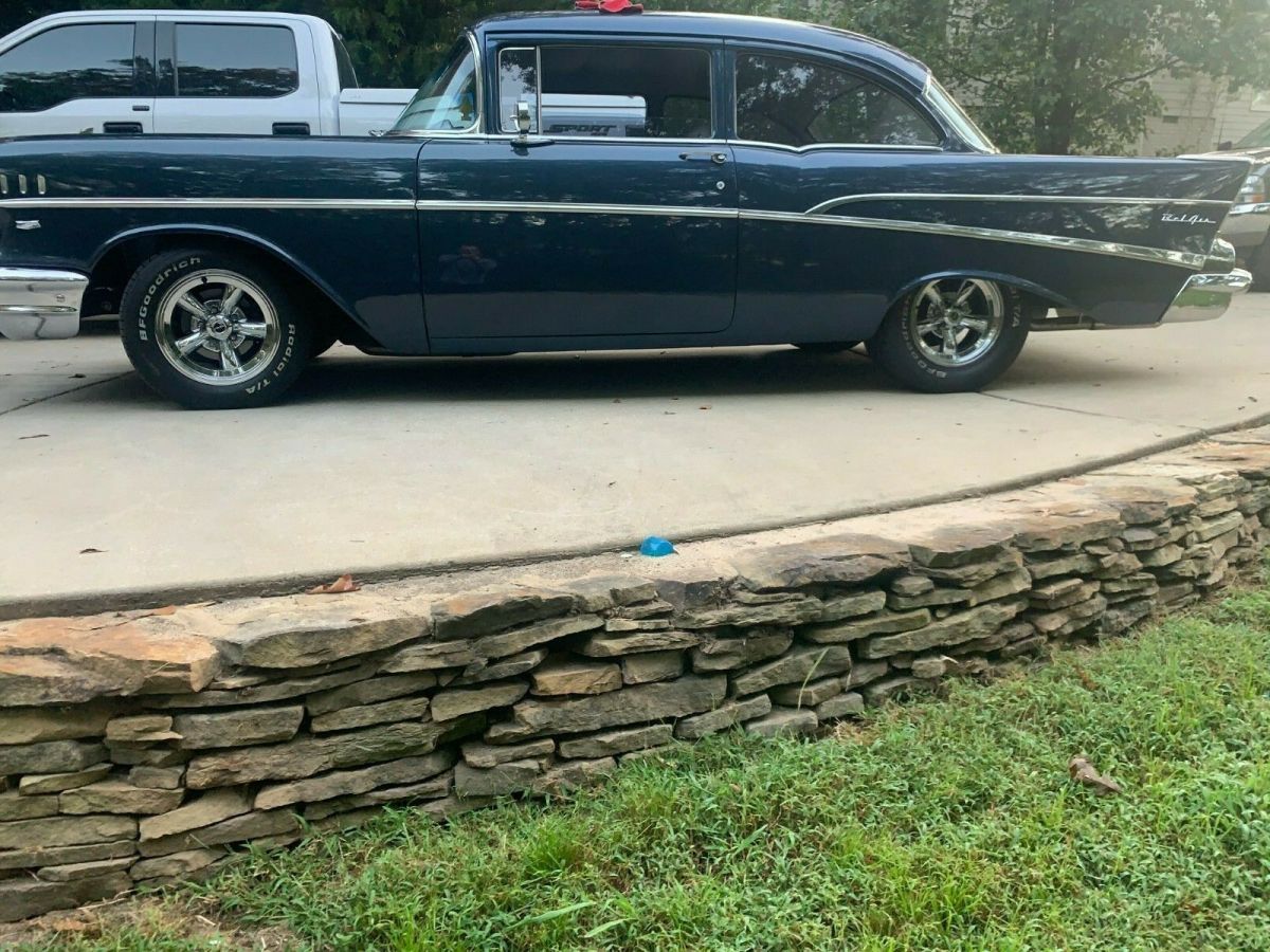 1957 Blue Chevrolet Bel Air/150/210 Coupe