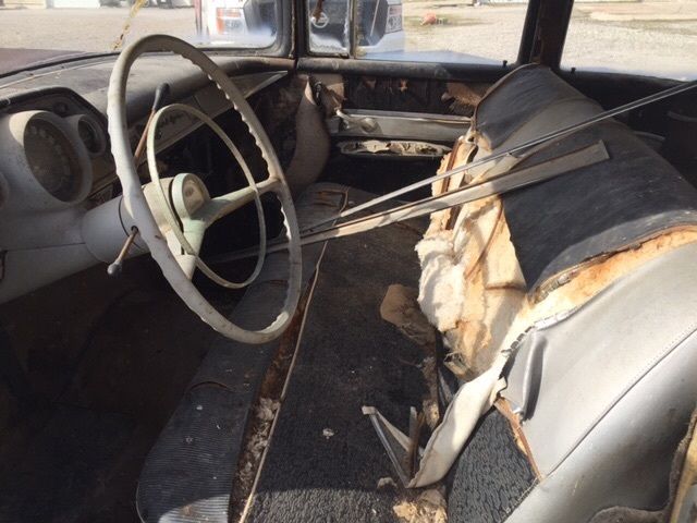 1957 Yellow Chevrolet Bel Air/150/210 Sedan