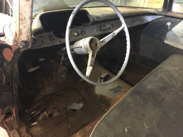 1957 Black Chevrolet Bel Air/150/210 Sedan