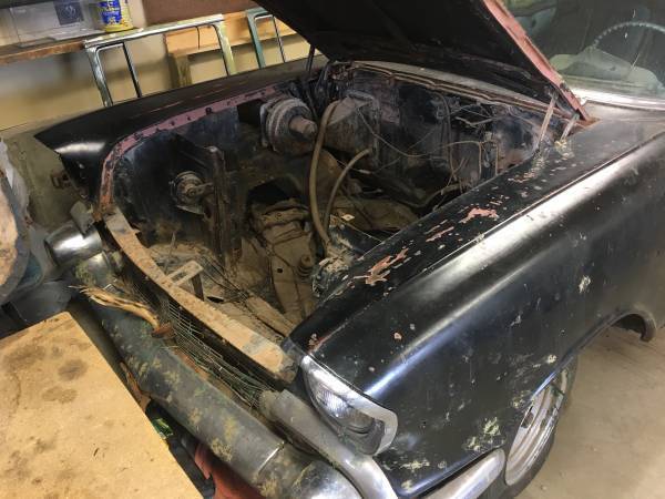 1957 Black Chevrolet Bel Air/150/210 Sedan