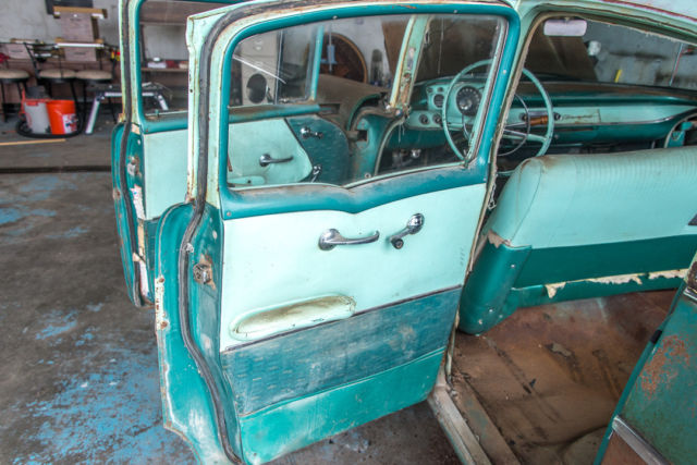 1957 Green Chevrolet Bel Air/150/210 sedan