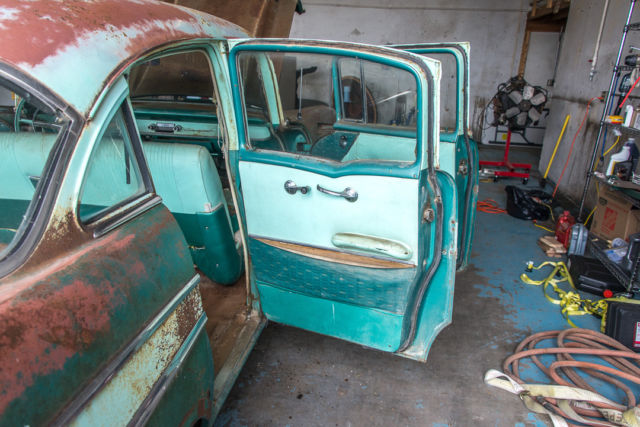 1957 Green Chevrolet Bel Air/150/210 sedan
