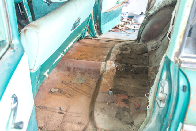 1957 Green Chevrolet Bel Air/150/210 sedan