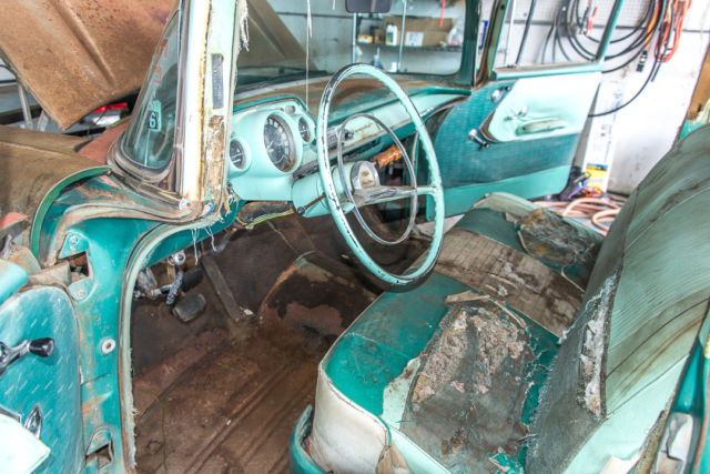 1957 Green Chevrolet Bel Air/150/210 sedan