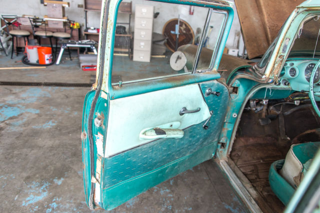 1957 Green Chevrolet Bel Air/150/210 sedan