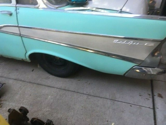 1957 Blue Chevrolet Bel Air/150/210 Sedan