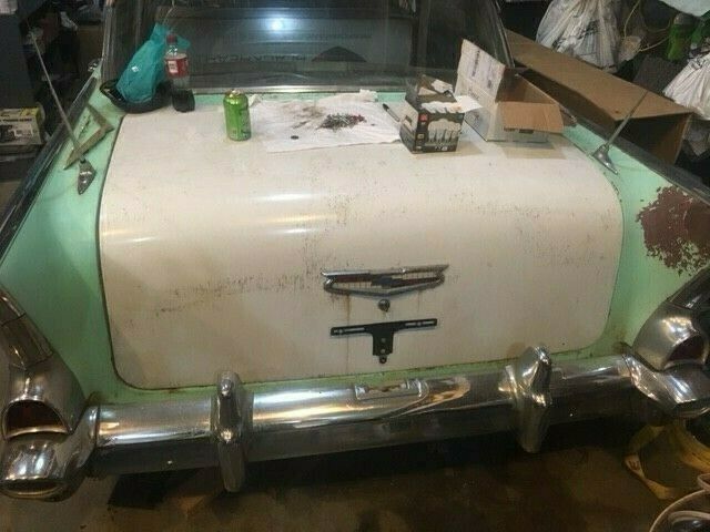 1957 Blue Chevrolet Bel Air/150/210 Sedan