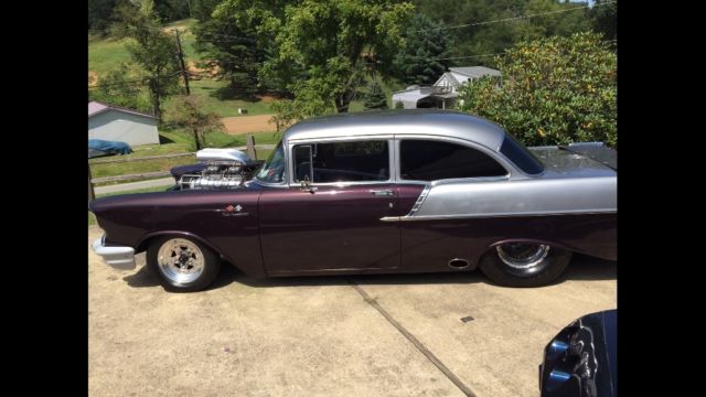 1957 Silver Chevrolet Bel Air/150/210 Sedan