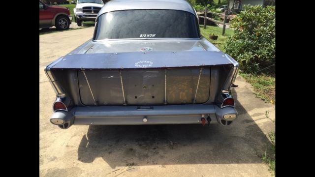 1957 Silver Chevrolet Bel Air/150/210 Sedan