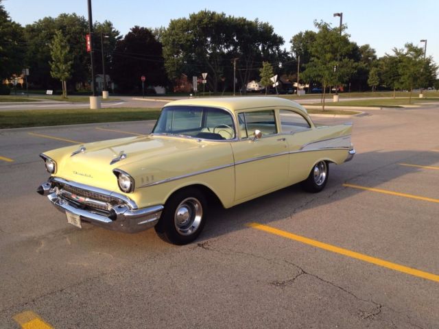 1957 Canary Yellow Chevrolet Bel Air/150/210