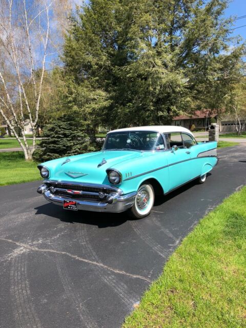 1957 Blue Chevrolet Bel Air/150/210 Coupe