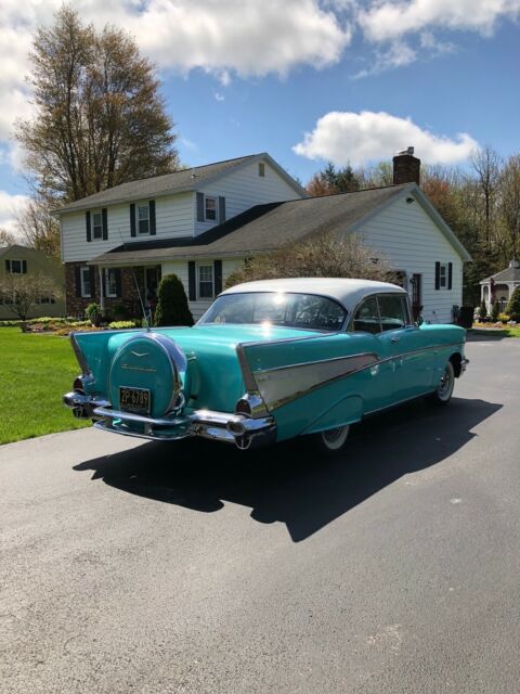 1957 Blue Chevrolet Bel Air/150/210 Coupe