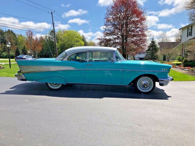 1957 Blue Chevrolet Bel Air/150/210 Coupe