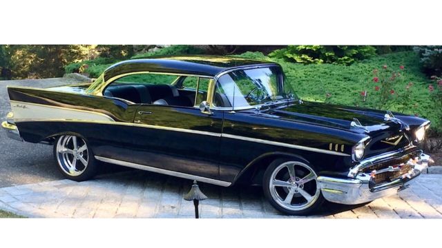 1957 Black Chevrolet Bel Air/150/210 Coupe