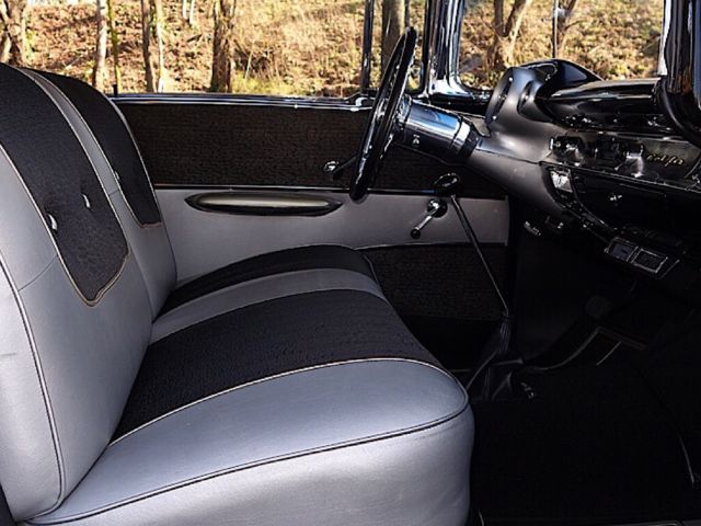 1957 Black Chevrolet Bel Air/150/210 Coupe