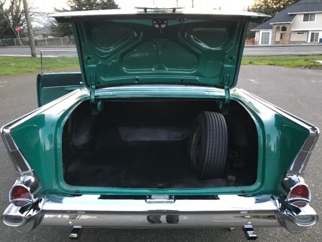 1957 Green Chevrolet Bel Air/150/210 Coupe