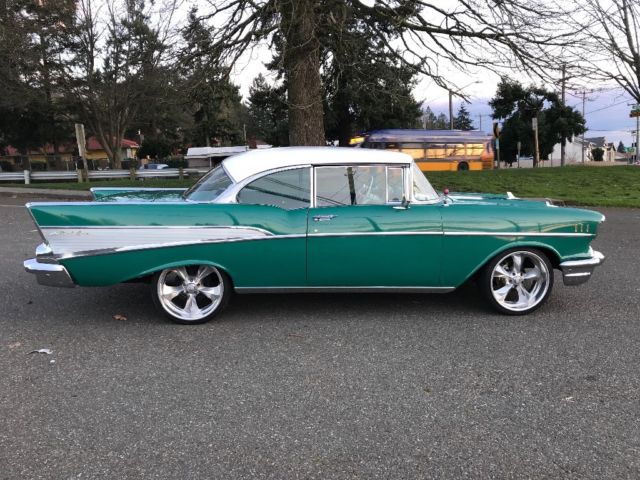 1957 Green Chevrolet Bel Air/150/210 Coupe