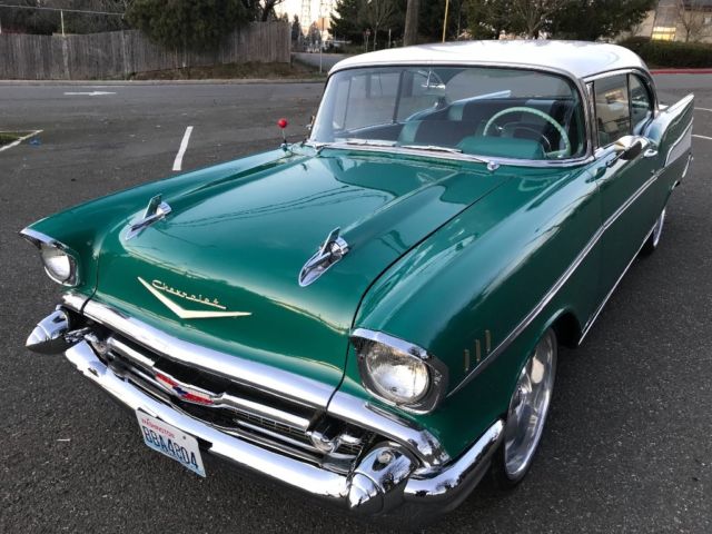 1957 Green Chevrolet Bel Air/150/210 Coupe
