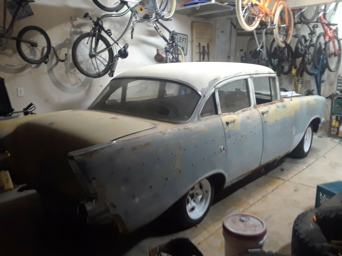 1957 Yellow Chevrolet Bel Air/150/210 Sedan