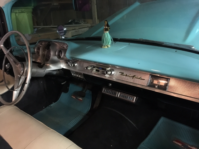 1957 Blue Chevrolet Bel Air/150/210