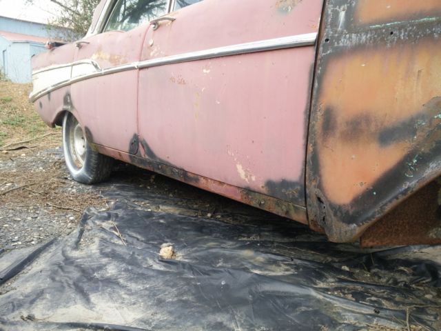 1957 Black Chevrolet Bel Air/150/210 Coupe