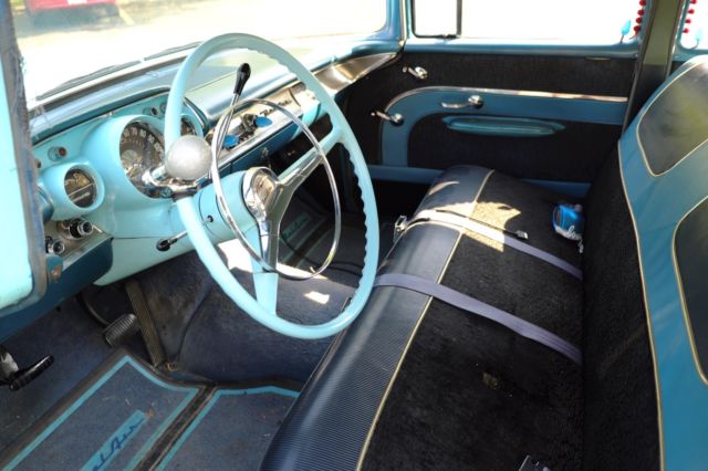 1957 Turquoise Chevrolet Bel Air/150/210