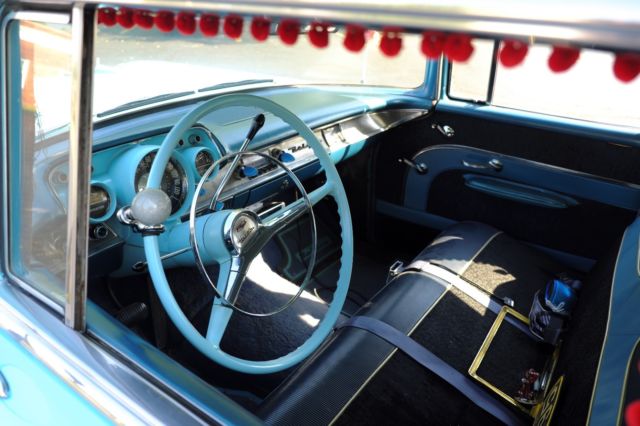 1957 Turquoise Chevrolet Bel Air/150/210