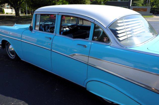 1957 Turquoise Chevrolet Bel Air/150/210