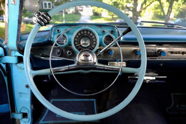 1957 Turquoise Chevrolet Bel Air/150/210