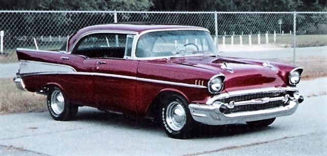 1957 METALLIC GARNET POLY Chevrolet Bel Air/150/210 FOUR DOOR HARDTOP