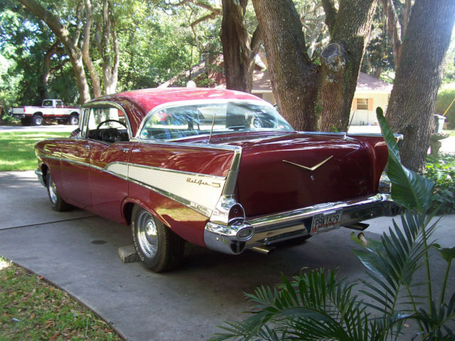 1957 METALLIC GARNET POLY Chevrolet Bel Air/150/210 FOUR DOOR HARDTOP