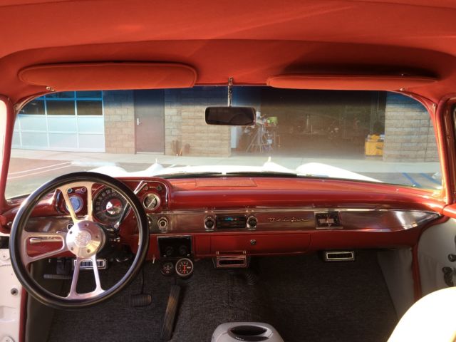 1957 White Chevrolet Bel Air/150/210