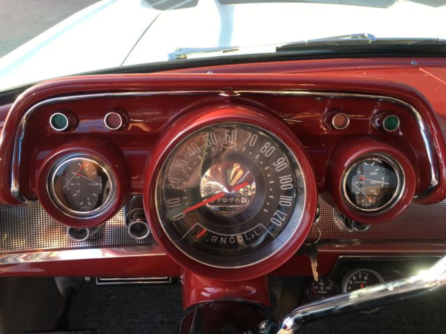 1957 White Chevrolet Bel Air/150/210