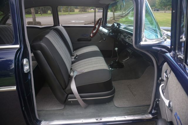 1957 Blue Chevrolet Bel Air/150/210 Sedan