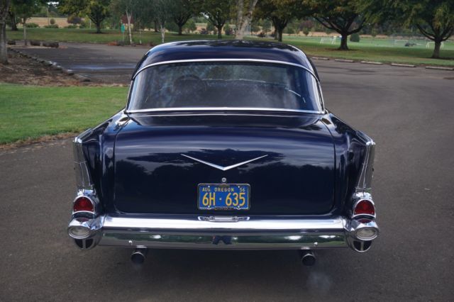 1957 Blue Chevrolet Bel Air/150/210 Sedan