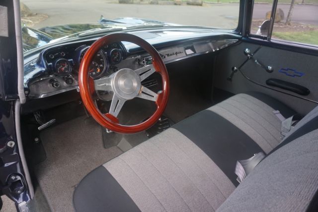 1957 Blue Chevrolet Bel Air/150/210 Sedan