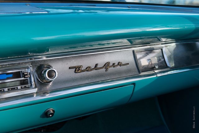 1957 Blue Chevrolet Bel Air/150/210 Convertible