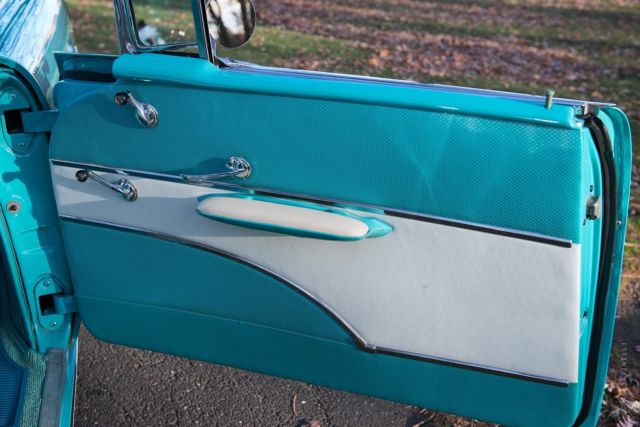 1957 Blue Chevrolet Bel Air/150/210 Convertible