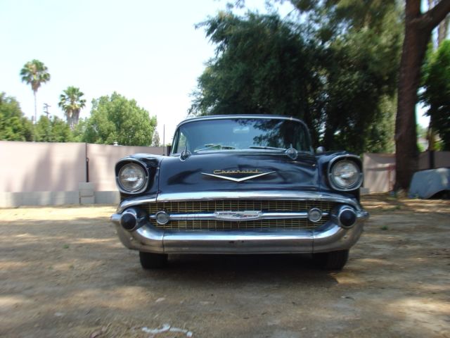 1957 Black Chevrolet Bel Air/150/210 Coupe