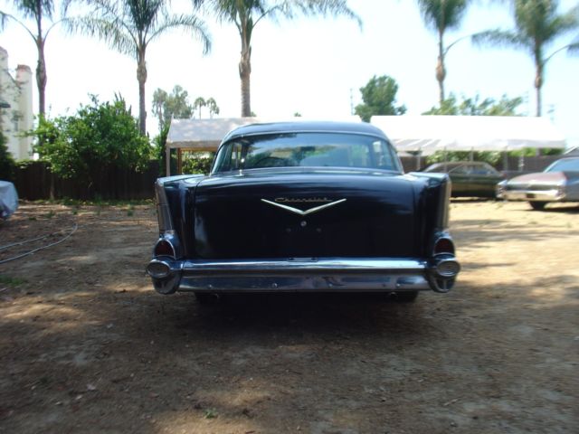 1957 Black Chevrolet Bel Air/150/210 Coupe