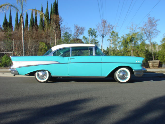 1957 Aqua Chevrolet Bel Air/150/210 Coupe
