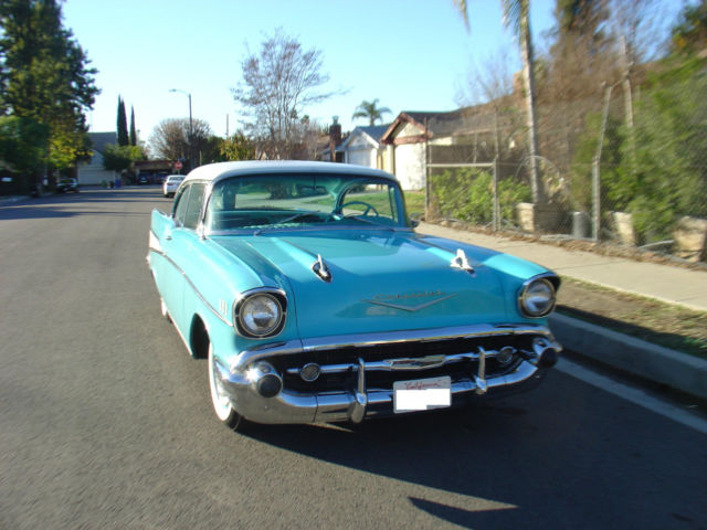 1957 Aqua Chevrolet Bel Air/150/210 Coupe