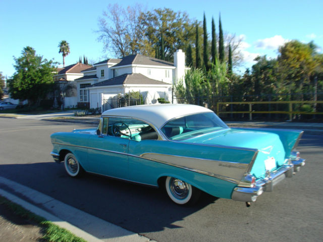 1957 Aqua Chevrolet Bel Air/150/210 Coupe