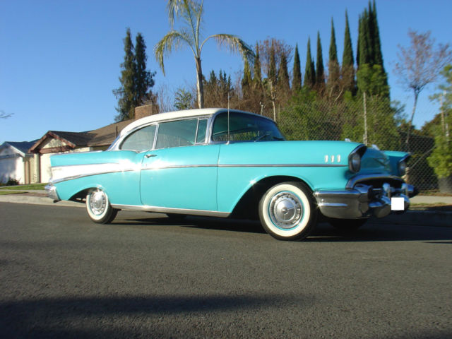1957 Aqua Chevrolet Bel Air/150/210 Coupe