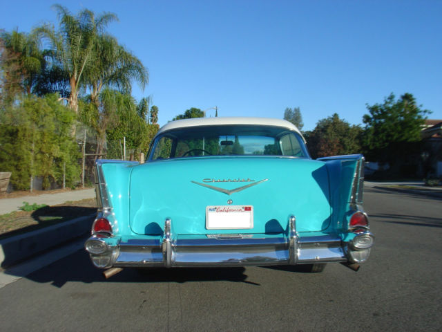1957 Aqua Chevrolet Bel Air/150/210 Coupe