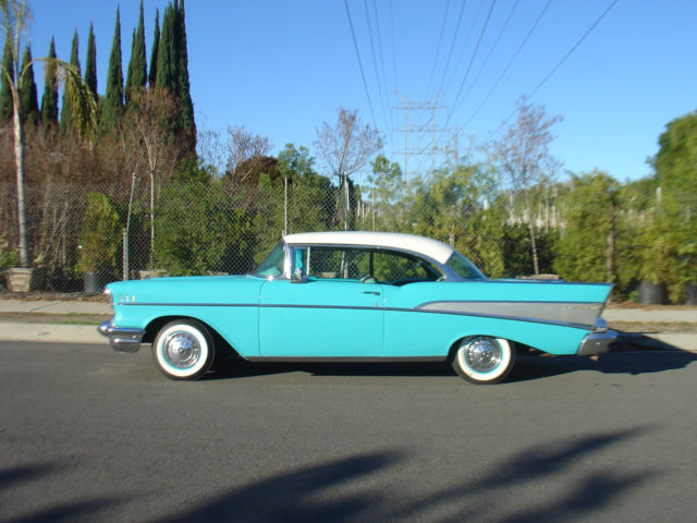 1957 Aqua Chevrolet Bel Air/150/210 Coupe