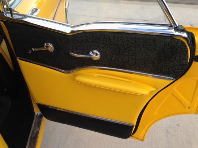 1957 Yellow Chevrolet Bel Air/150/210 Sedan