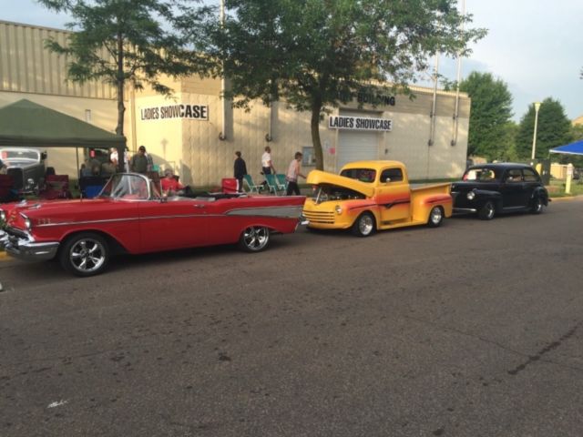 1957 Red Chevrolet Bel Air/150/210